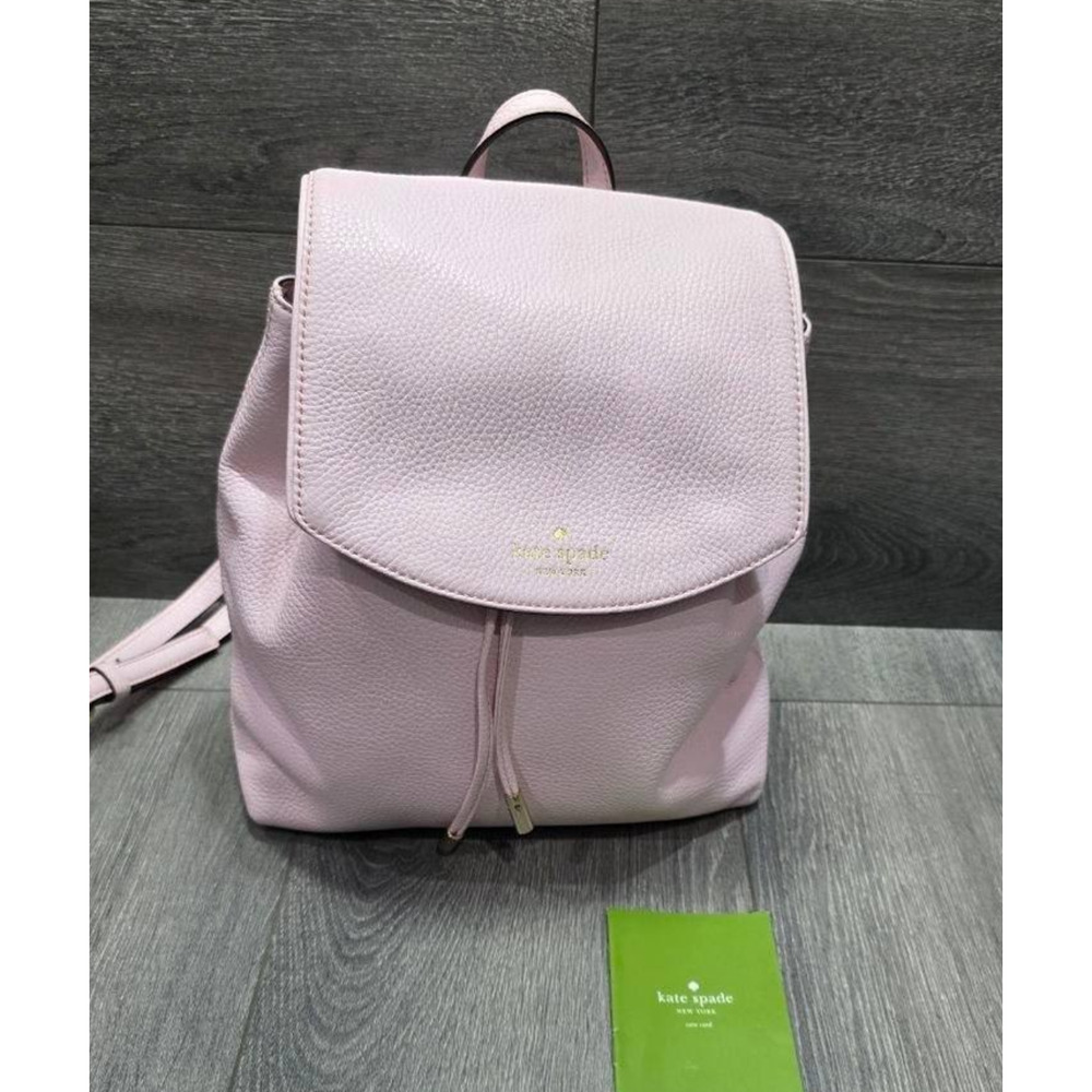 Kate Spade small Drawstring Y2k Backpack Bag Pink lilac B000707